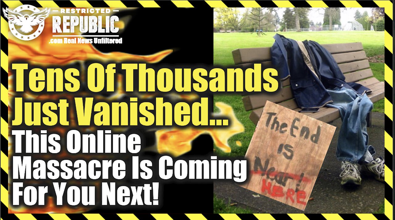 Tens Of Thousands Just Vanished…This Online Massacre Is Coming For You Next…