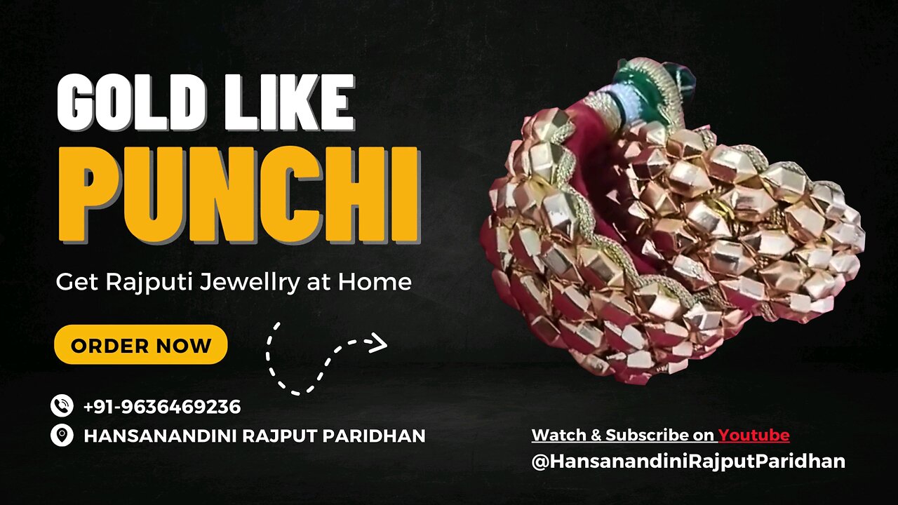 Gold Like Punchi, Imitation Jewellry by Hansanandini Rajput Paridhan