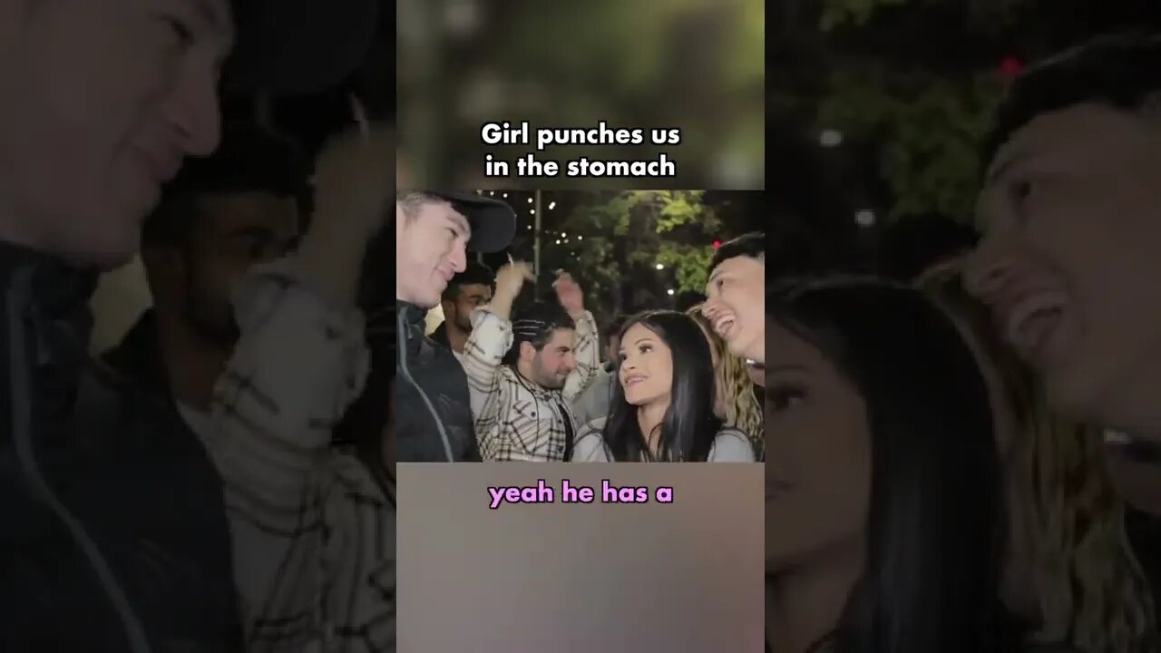 girl punches us in the stomach