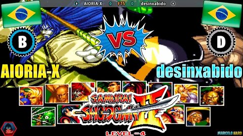 Samurai Shodown II (AIORIA-X Vs. desinxabido) [Brazil Vs. Brazil]