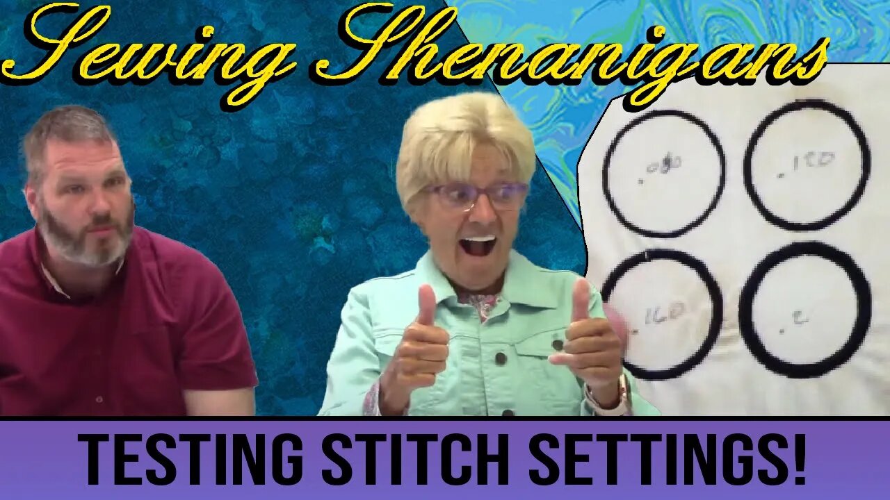 Testing Stitch Outs With Different Settings! Sewing Shenanigans!