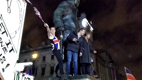 Brexit Celebration at Parliament Square 2020-01-31