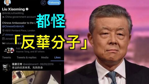 劉曉明推特點贊色情內容遭圍觀,熱乾麵火了!習包子念反送中口號!中共解放軍被耍的團團轉!