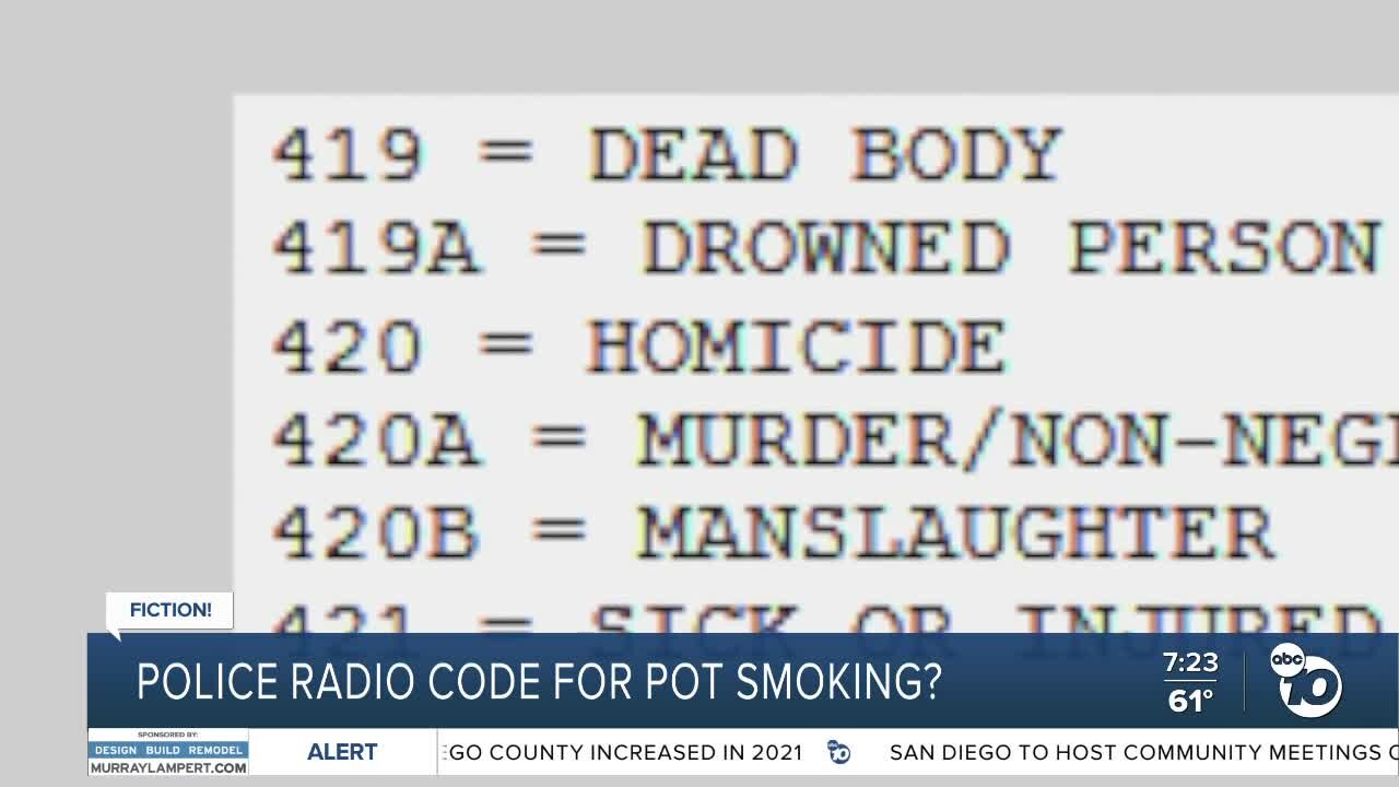 Fact or Fiction: Is 4/20 a penal code section for marijuana use?