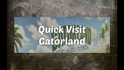 Quick Visit Gatorland