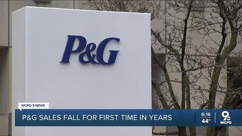 P&G sales fall for first time in years