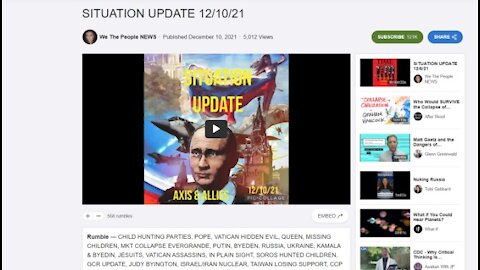 SITUATION UPDATE 12/10/21 by We The People NEWS