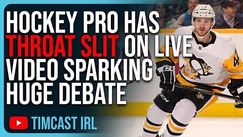 HOCKEY PRO HAS THROAT SLIT ON LIVE VIDEO SPARKING HUGE DEBATE, ADAM JOHNSON RIP