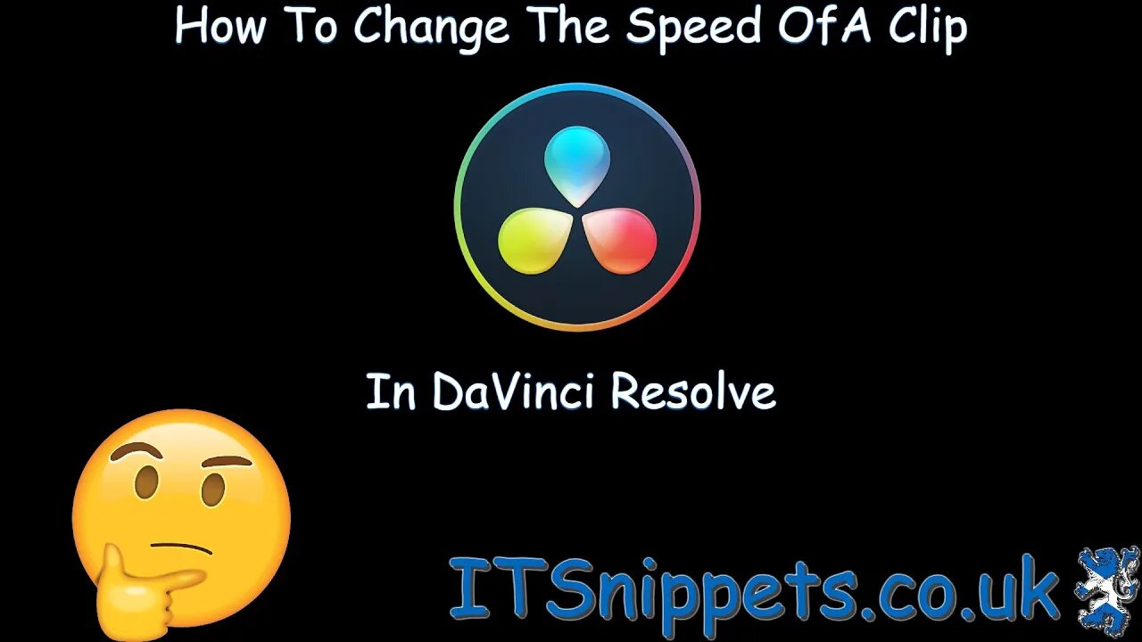 How To Change The Speed Of A Clip In DaVinci Resolve (@youtube, @ytcreators)