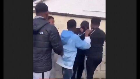 Irish lad chased and beaten by a gang of invaders