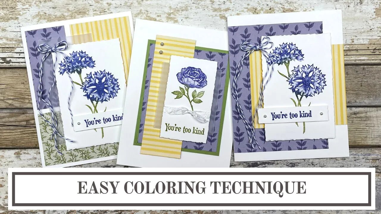 Easy Coloring Technique - Stampin' Up! Wonderful World