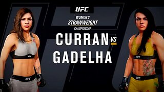 EA Sports UFC 3 Gameplay Claudia Gadelha vs Kailin Curran