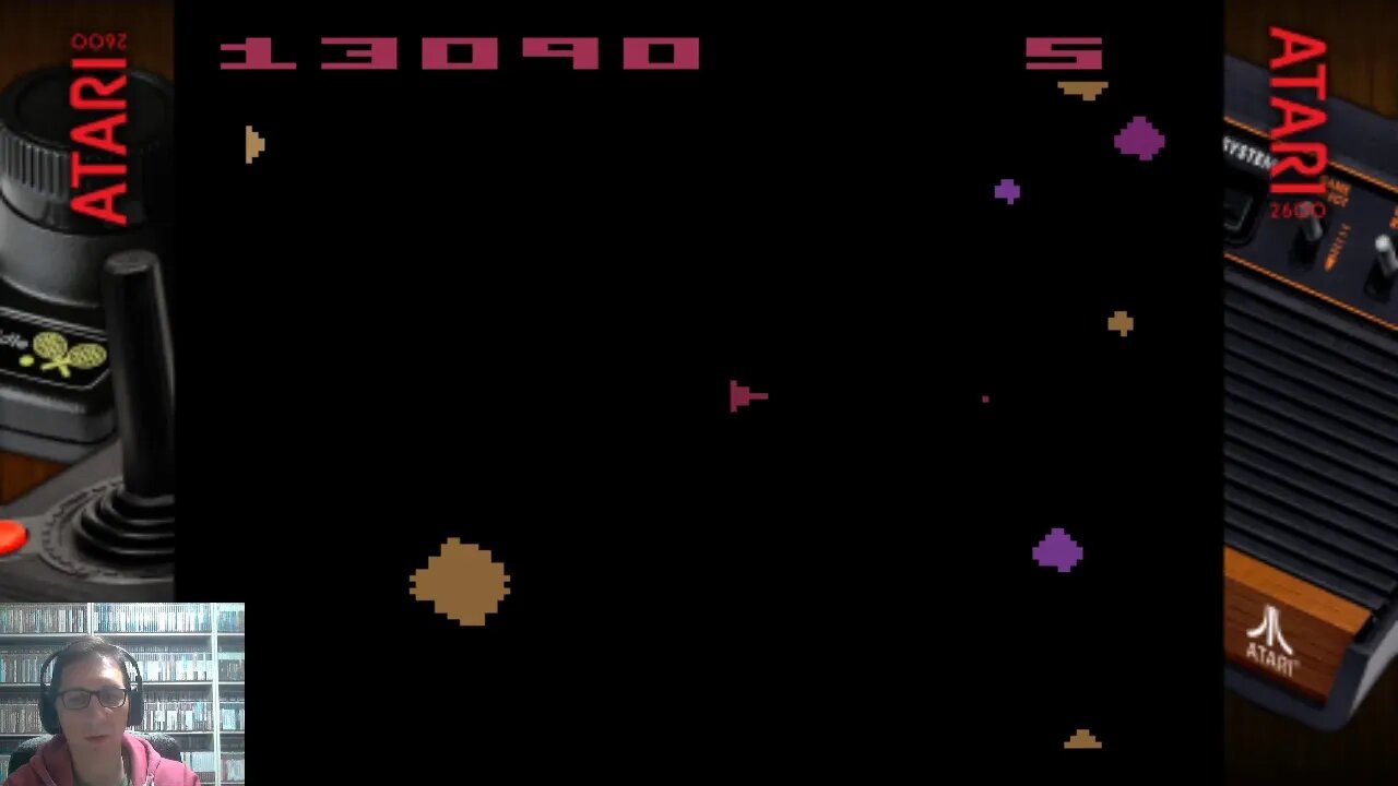 Primeira Live do Canal !!! Vamos jogar Asteroids do Atari 2600 !!!