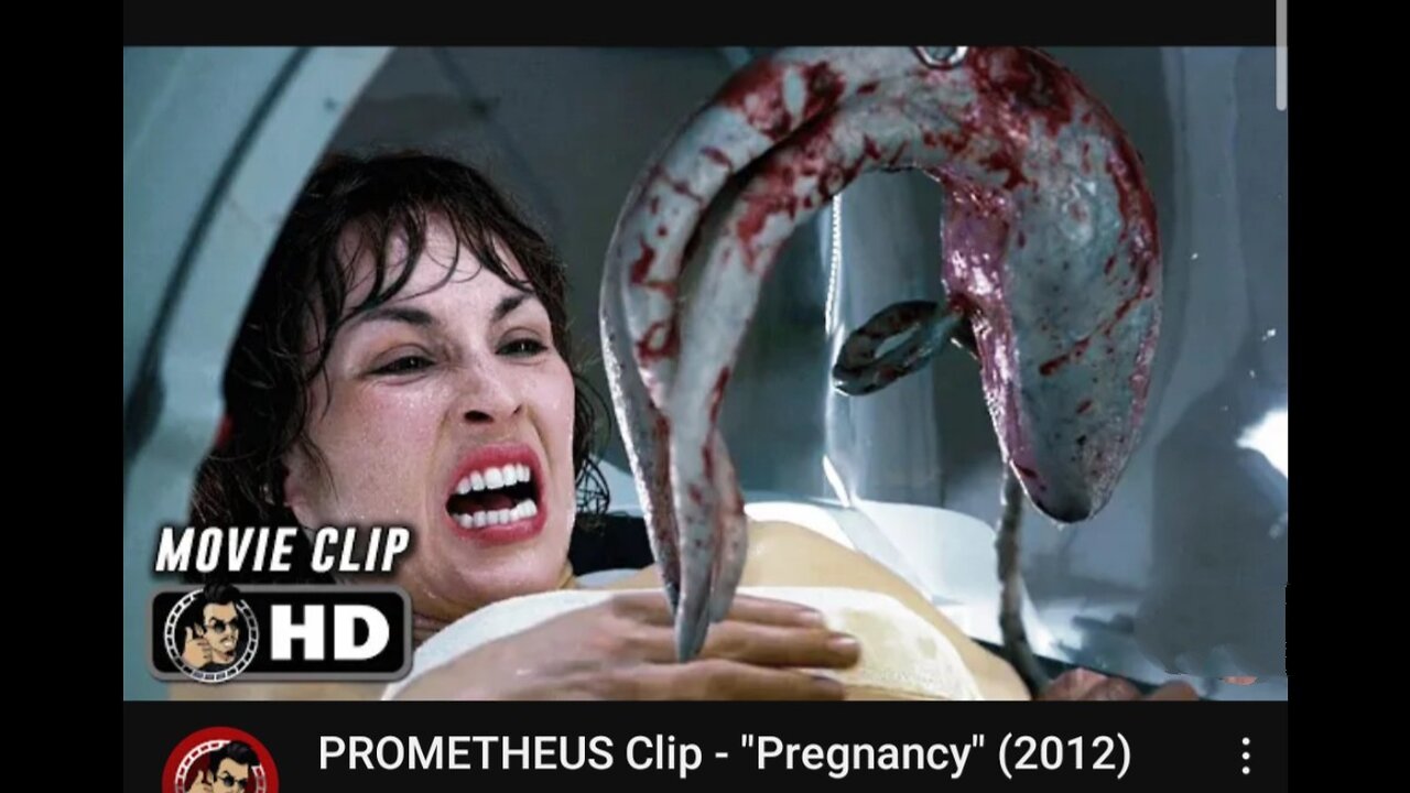 PROMETHEUS clip pregnency (2012)