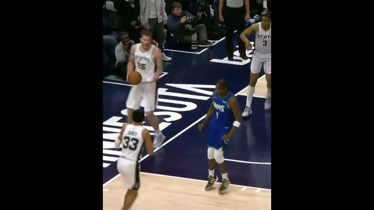 Anthony Edwards Throws Down Mean Two Handed Poster 😲