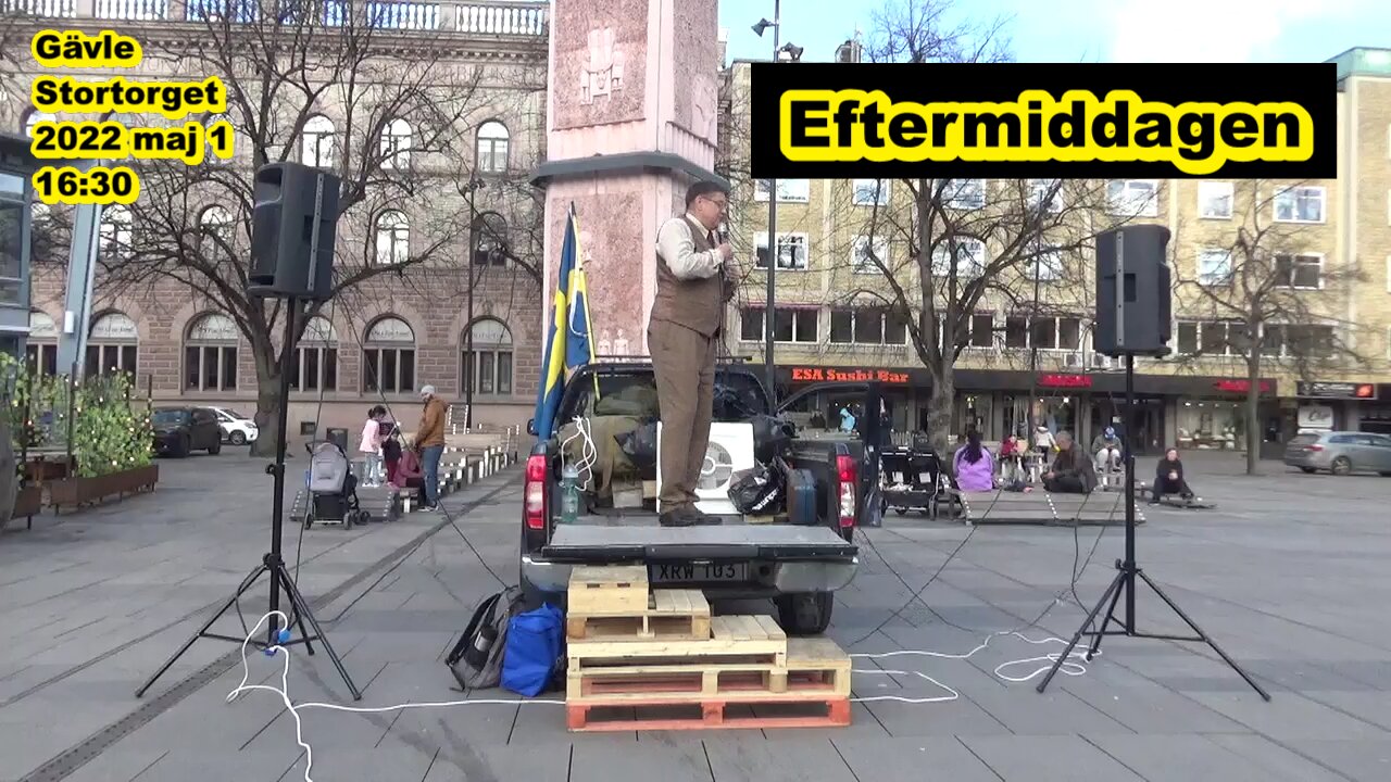 Demokratifest Gävle 2022 maj 1 Eftermiddagen