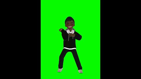 Vídeo de Animação - Avatar dançando - Chroma Key - Green Screen