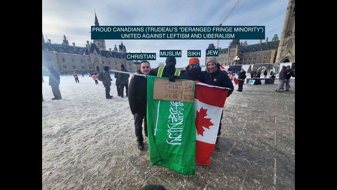 CP24 racist leftists against Muslim POC (Freedom Trucker Rally)