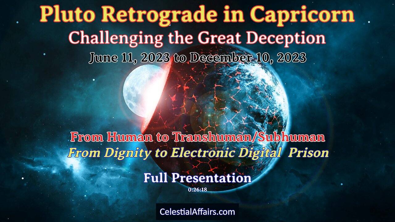 PLUTO RETROGRADE IN CAPRICORN: Full Presentation