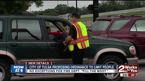 Proposed ordinance on panhandling would effect fire department