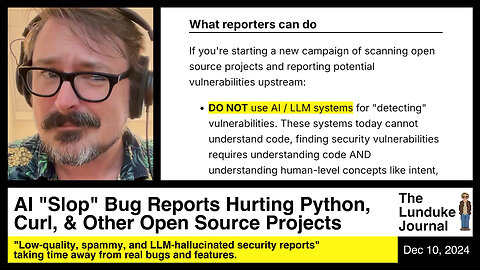 Al "Slop" Bug Reports Hurting Python, Curl, & Other Open Source Projects