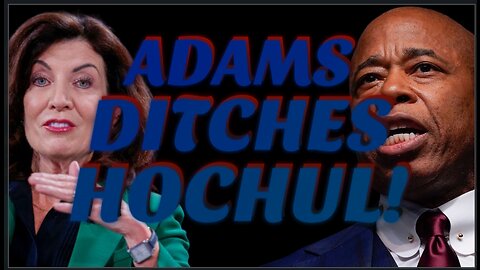 Even NYC Democrat Mayor Eric Adams PREFERS Republican LEE ZELDIN For Governor!