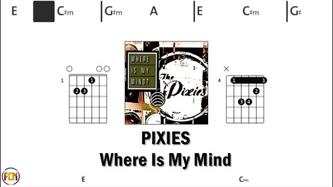 PIXIES Where Is My Mind - Guitar Chords & Lyrics HD