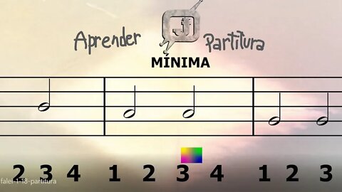 Aprendendo partitura - Parte 3 - Semibreve, mínima e semínima - Pronto, falei!