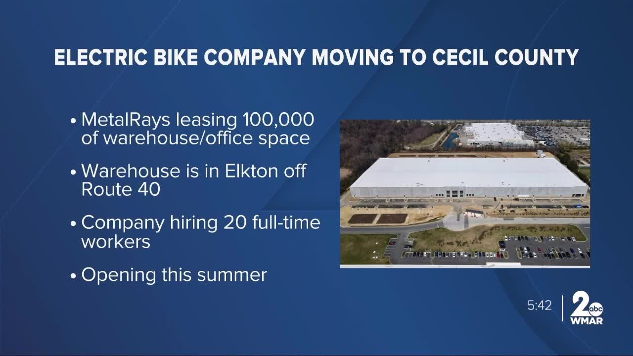 Electric bike manufacturer moves distribution facility to Elkton