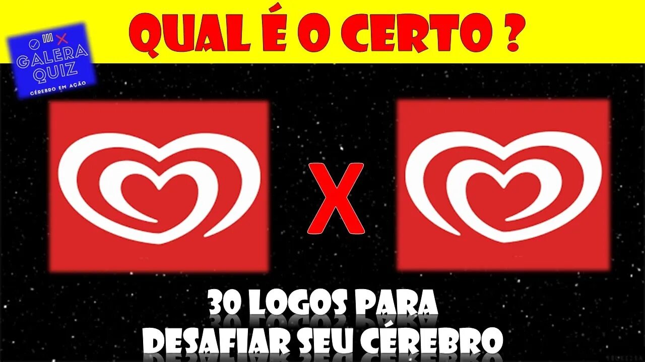 QUAL É A LOGO CORRETA? DUVIDO VOCÊ ACERTAR TODAS