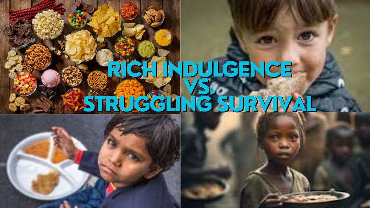 Rich Indulgence vs. Struggling Survival 🌍✨ #EpicureanDisparity