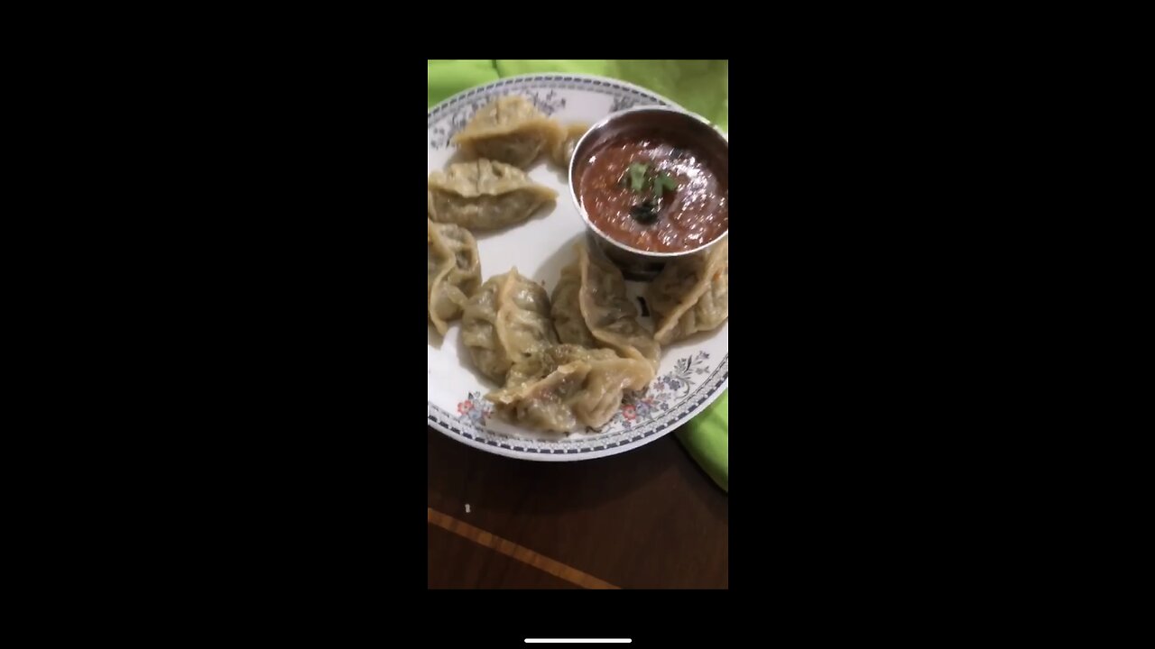 Spicy indian street style momos at home