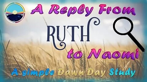 Ruth Reply - Quick Review