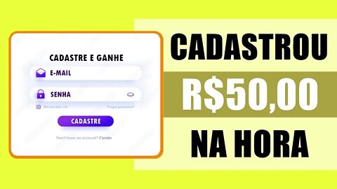 Cadastre e Ganhe R$50,00 - Aplicativo Pagando Por Cadastro (App Pagando Via Pix)