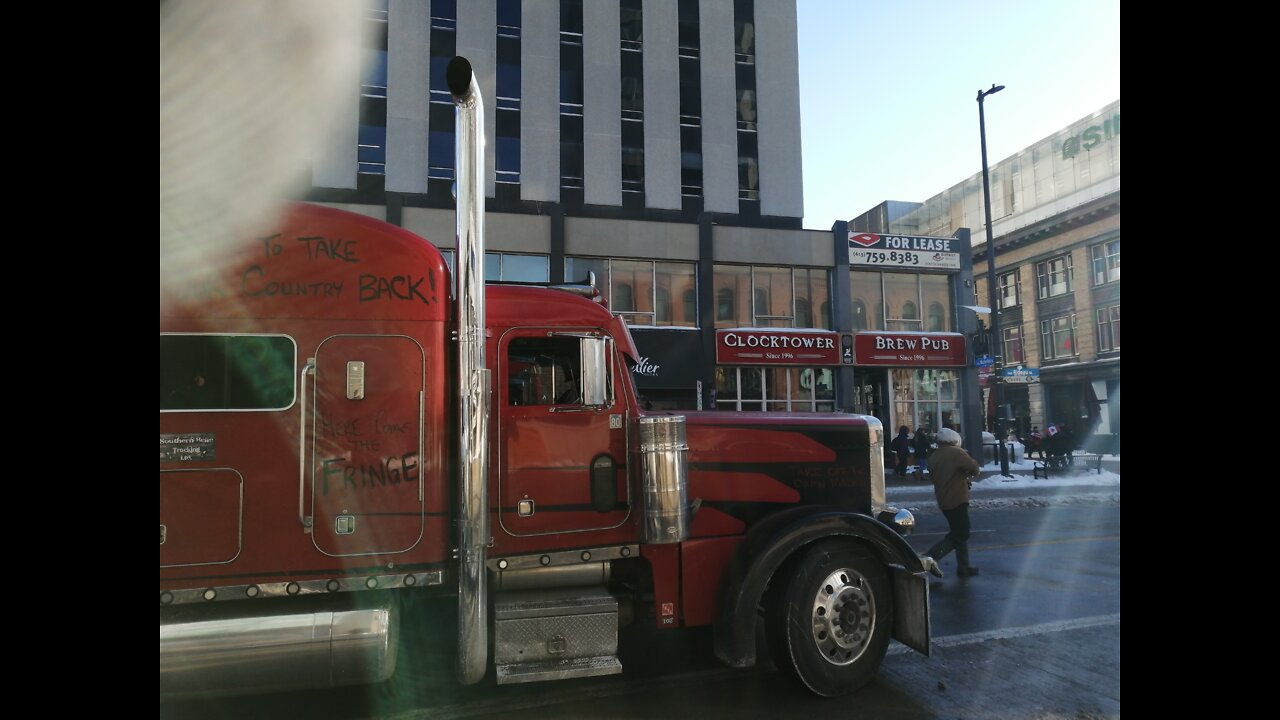 Truckers FREEDOM convoy Ottawa January 29th 2022