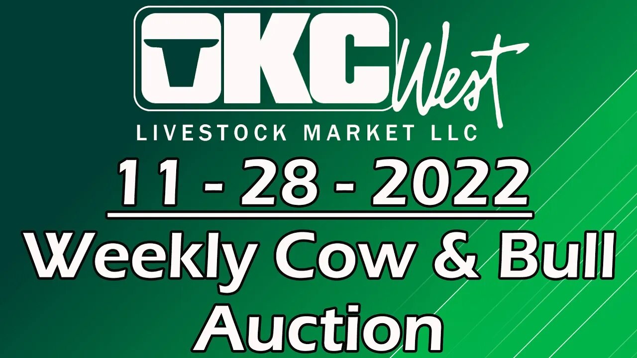 11/28/2022 - OKC West Weekly Cow & Bull Auction