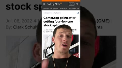GAMESTOP 4 TO 1 STOCK SPLIT