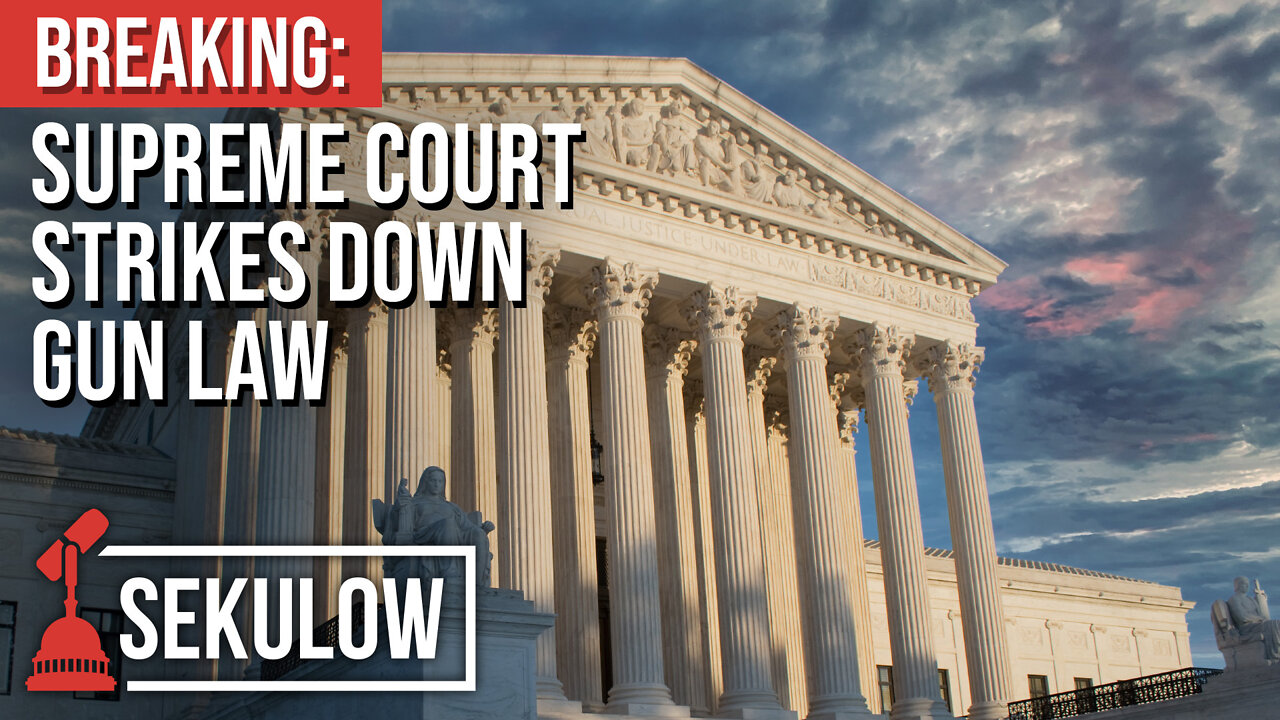 BREAKING: Supreme Court Strikes Down Gun Law