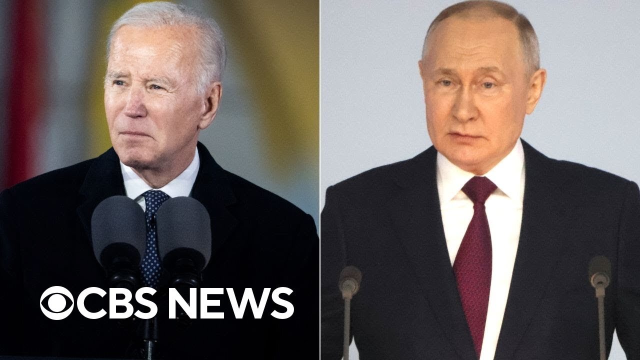 Biden Putin deliver speeches on Ukraine