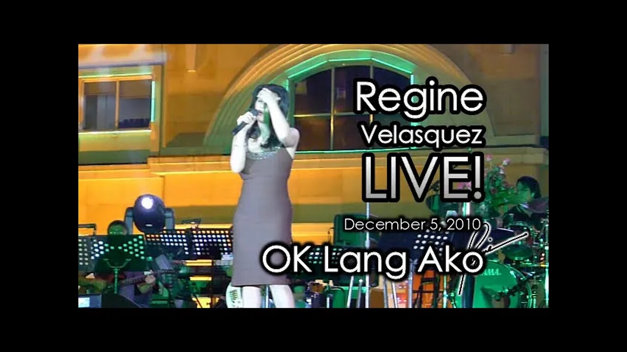 OK LANG AKO - Regine Velasquez LIVE at Eastwood (December 5, 2010)