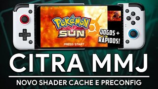 CITRA MMJ 3DS com NOVO SHADER CACHE baixado da INTERNET e PRECONFIG para JOGOS! | Citra 3DS Android