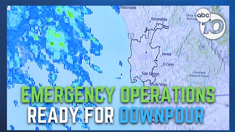 San Diego Emergency Operations Center activated as forecast calls for heavy rain