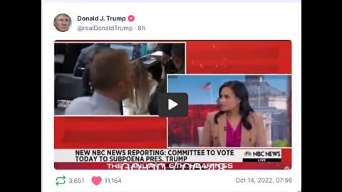 Donald J Trump TS post Oct 14, 2022, 07:56