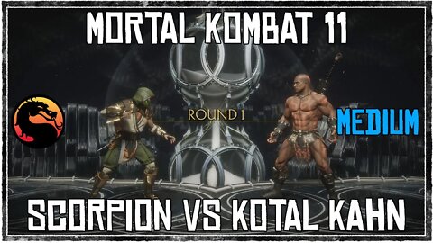 Mortal Kombat 11 Towers of Time - Scorpion vs Kotal Kahn Gameplay. Xbox One X Live