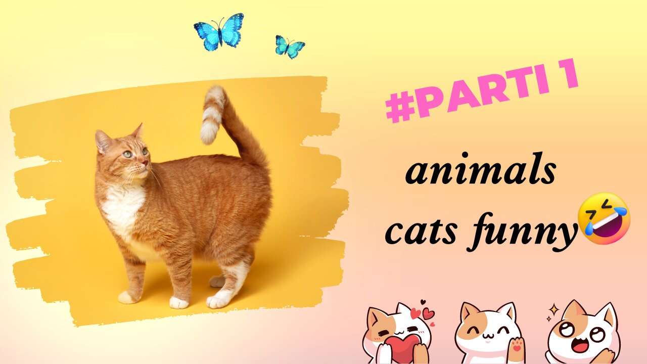#parti1 animals funny cats 😂🤣🤣😆 Laugh to death