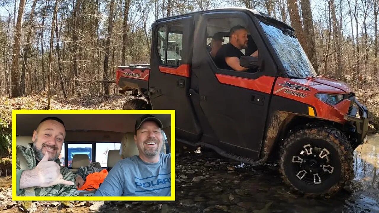 Kentucky adventure day! Polaris winching out 4wd pick up and more!