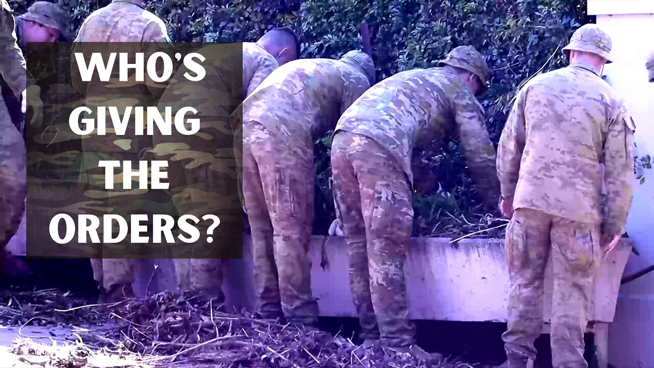 Who's giving the orders? (filmed 11.03.22.)