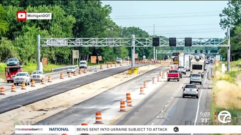 i-96 Flex Route construction