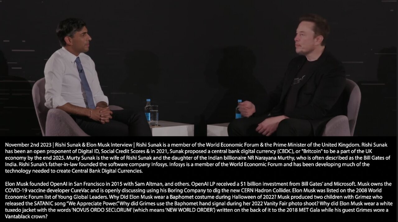 Elon Musk & Rishi Sunak | "There Will Come a Point Where No Job Is Needed. We Will Have Universal High Income. It Will Be Somewhat of a Leveler. One of the Challenges of the Future Is How Do We Find Meaning In Life." - Elon Musk (11/2/23)