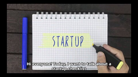 Startup Checklist